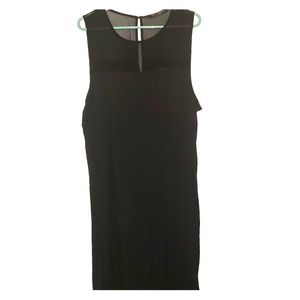 3X Juniors One Clothing black dress with slit